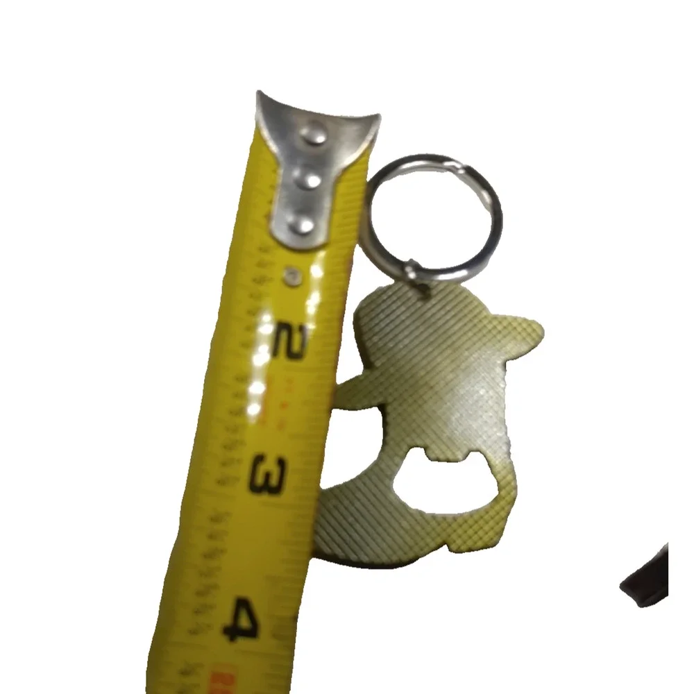 Bottle Opener Western Cowboy And Hat Boot Brass Color Keychain